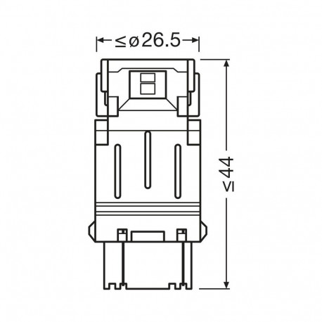 12V LED P27/7W 6000K 1,7W W2.5X16Q 2tk