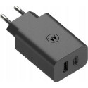 MOTOROLA original charger Type C + USB A 50W MC502 black bulk