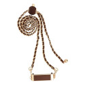Chain / Rope with holder GLAMOUR fit all models 80mm max width BROWN