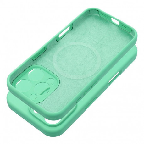 Case for iPhone 16 PRO MAX Silicone 2mm compatible with MagSafe mint