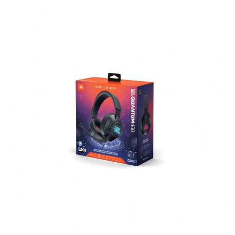 JBL Quantum 400 Headphone Wired Gaming Headset with Microphone, (USB), Black EU
