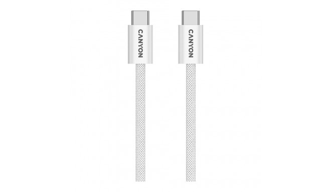 CANYON cable OnWire 60MG C-C 60W Magnet Braided 1m White