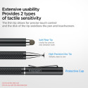 Puutepliiats mahtuvuslikule ekraanile Universal Stylus Pen, kahe erineva otsaga, must, Spigen