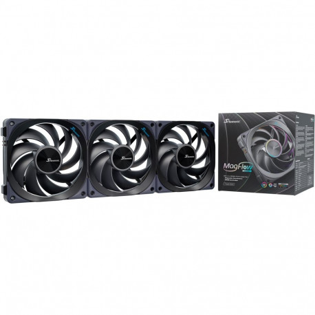 "120mm Seasonic MagFlow 1225PWM ARGB 3-Fan Kit"