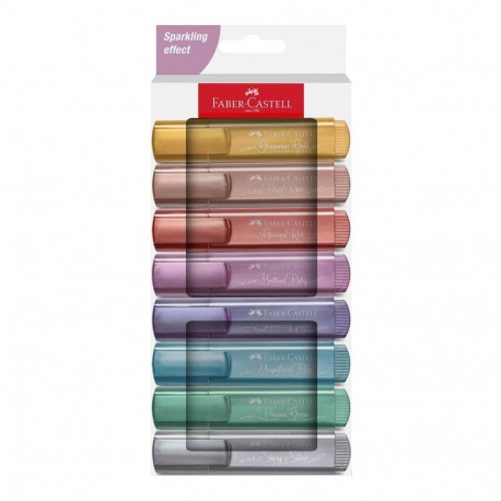 "FABER-CASTELL Textmarker TL 46 Metallic 8er Kartonetui"