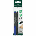 "FABER-CASTELL Marker Multimark permanent F bl/sw 2x BK"