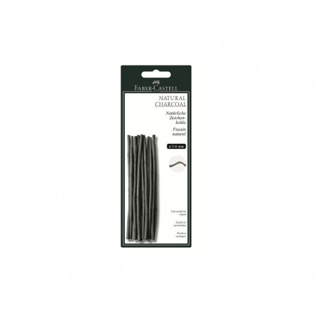 "FABER-CASTELL Zeichenkohle natürlich Pitt 3-6mm BK"