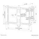 "Wandhalterung. voll beweglich. für 40-70"" Bildschirme 45KG WL40S-850BL16 Neomounts"