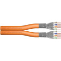 "DIGITUS Instal-kab Cat7 S/FTP tw.Pair 100m oran AWG23/1 Dupl"