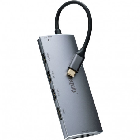 "Equip Dock USB-C->HDMI.3xUSB3.0.SD.TF.60WPD 15cm si"