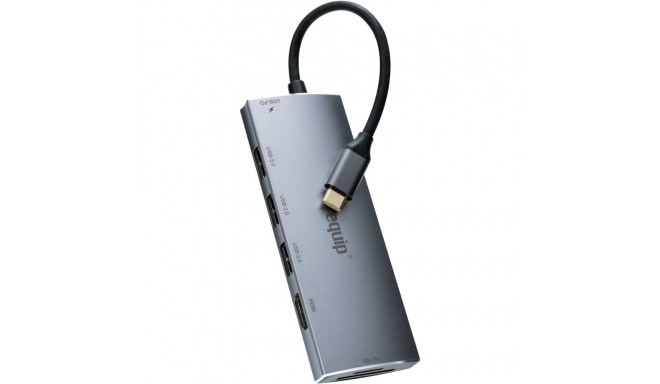 "Equip Dock USB-C->HDMI.3xUSB3.0.SD.TF.60WPD 15cm si"