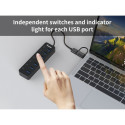 "Equip USB-Hub 7-Port 3.2 ->7x3.2 5Gbps m.Netzteil sw"