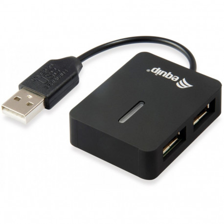 "Equip USB-Hub 4-Port 2.0 ->4x2.0 480Mbps o.Netzteil sw"