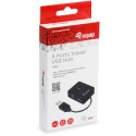 "Equip USB-Hub 4-Port 2.0 ->4x2.0 480Mbps o.Netzteil sw"