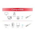"Equip Patchkabel Cat6 S/FTP 2xRJ45 0.25m grau LSZH Polybeutel"