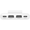"Belkin 4-Port USB-Splitter 2x USB-C, 2xUSB-A, max.30 W, weiss"