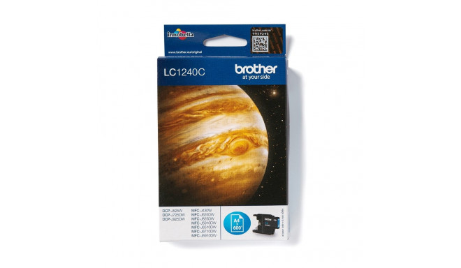 "Brother Tinte LC-1240C Cyan bis zu 600 Seiten nach ISO/IEC 24711"