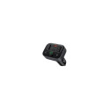 Baseus Car 5.0 FM modulaator 2xUSB + USB-C must FM saatja