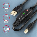 AXAGON ADR-210B USB 2.0 A-M - B-M aktiivne 10m kaabel