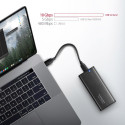 Axagon väline USB-C 3.2 Gen 2 metallist karp M.2 NVMe & SATA SSD kettale, kruvivaba
