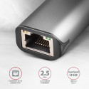 ADE-25RC SUPERSPEED USB-C 2.5 GIGABIT ETHERNETCompact aluminum USB-C 3.2 Gen 1 2.5 Gigabit Ethernet 