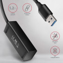 AXAGON HUE-M1AL mini USB-A-hub 4x USB-A 3.2 Gen 1 hõbedane - 1,2 m