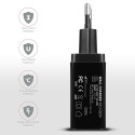 AXAGON ACU-QS24 laadija 2x USB-A QC3.0/Smart 5V 1 2A 24W must