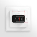 AXAGON ACU-QS24 laadija 2x USB-A QC3.0/Smart 5V 1 2A 24W must
