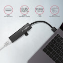 AXAGON HMA-GL3A 3x USB-A + GLAN USB3.2 Gen 1 jaotur metall 20 cm USB-A kaabel
