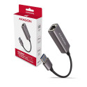 AXAGON ADE-TR Gigabit Ethernet 10/100/1000 Adapter - USB 3.1 Typ A Titangrau