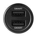 AXAGON PWC-5V5 autolaadija nutikas 5V 2 4A + 2 4A 24W must