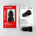 AXAGON PWC-5V5 autolaadija nutikas 5V 2 4A + 2 4A 24W must