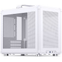 Jonsbo C6 MAX PC-korpus, mini-korpus, Micro-ATX, karastatud klaas - valge
