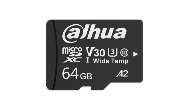 Dahua Technology TF-W100 MicroSDXC Card 64 GB Class 10 U1 A2 V10 (TF-W100-64GB)