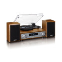 Lenco HiFi stereosüsteem vinüülplaadimängijaga, DAB+/FM-raadio ja Bluetoothiga MC-160WD stereosüstee