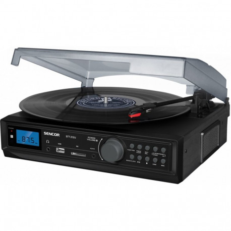 Sencor STT 212U Bluetoothiga vinüülplaadimängija MP3 USB SD raadioga