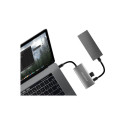 Axagon HMC-4G2 USB 3.2 Gen 2 Type-C USB 3.2 Gen 2 Type-A USB 3.2 Gen 2 Type-C 10000 Mbit/s metall