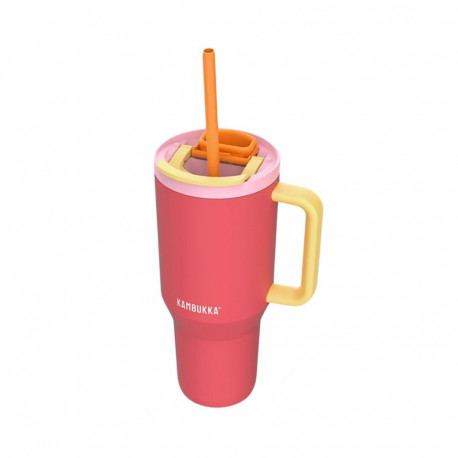 KAMBUKKA RIO termostass kõrrega, roosa, 950 ml