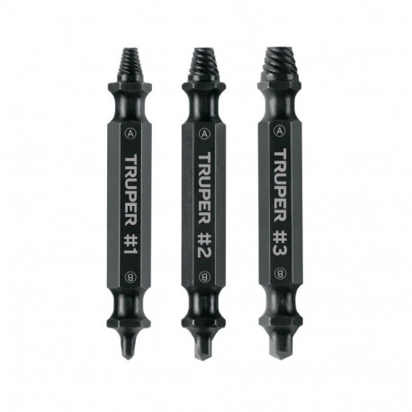 Extractor set screws and bolts, 3pcs Truper®