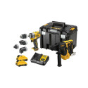 DeWALT DCK2101L2T-QW must kollane akukruvikeeraja/impulssmutrikeeraja