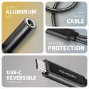 Axagon ADA-HCPD audio-kaabel 0.1 m USB-C, 3.5 mm USB-C must
