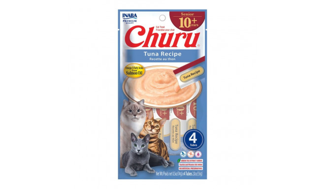 INABA Churu Senior Tuna Recipe - cat treats - 4x14g