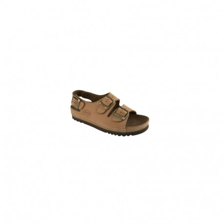 Scholl Air Bag Back Strap Comfortable Sandals Brown 36