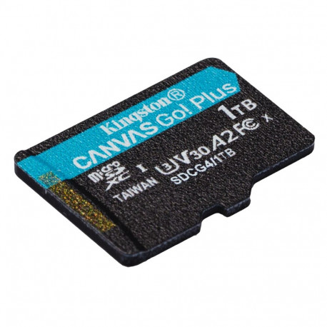 Kingston Technology 1TB microSDXC Canvas Go Plus Gen4 200MB/s A2 U3 V30 Card + Adapter
