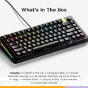 Glorious Gaming GMMK 3 PRO HE 75% eelmonteeritud juhtmega must – US