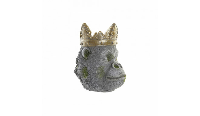 Planter DKD Home Decor Grey Golden Gorilla Magnesium (29 x 26 x 34,9 cm)