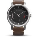 Garmin Vivomove Premium, silver/leather