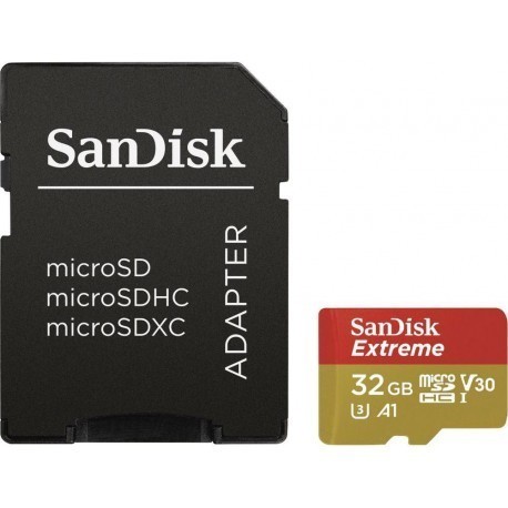 SanDisk mälukaart microSDHC 32GB Extreme V30 A1 + adapter