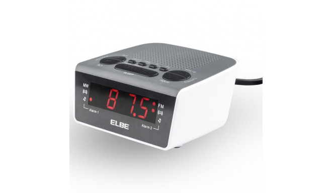 Clock-Radio ELBE CR-932 AM/FM White
