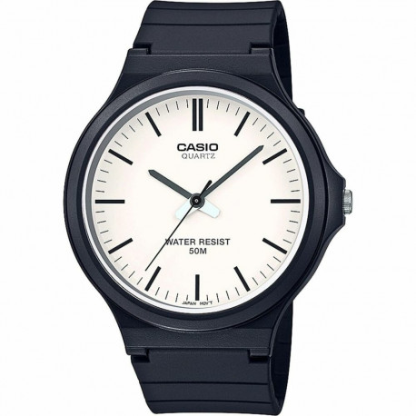 Meeste Kell Casio MW-240-7EVEF Valge Must